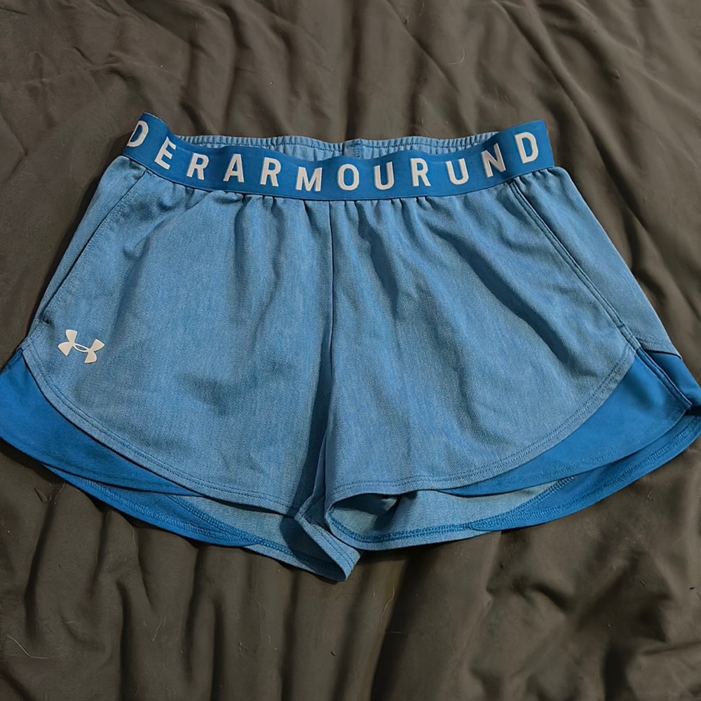 Women’s under Armour shorts in color light blue